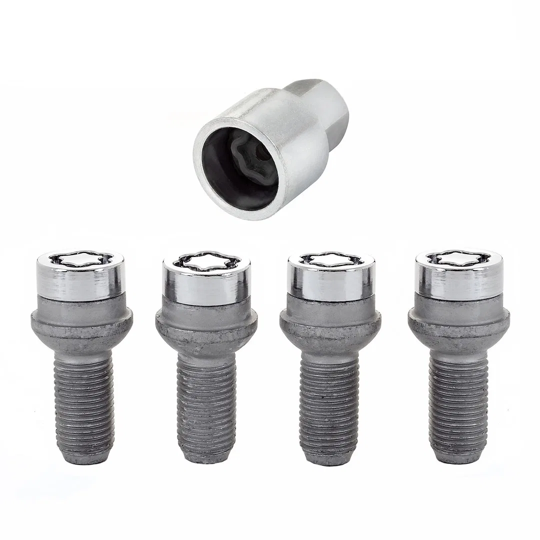 28174 – MCGARD Wheel Lock, Lug Bolt Lock 14 Millimeter x 1.5 Thread Size Radius Ball Seat Acorn Lug Use With Steel/ A...